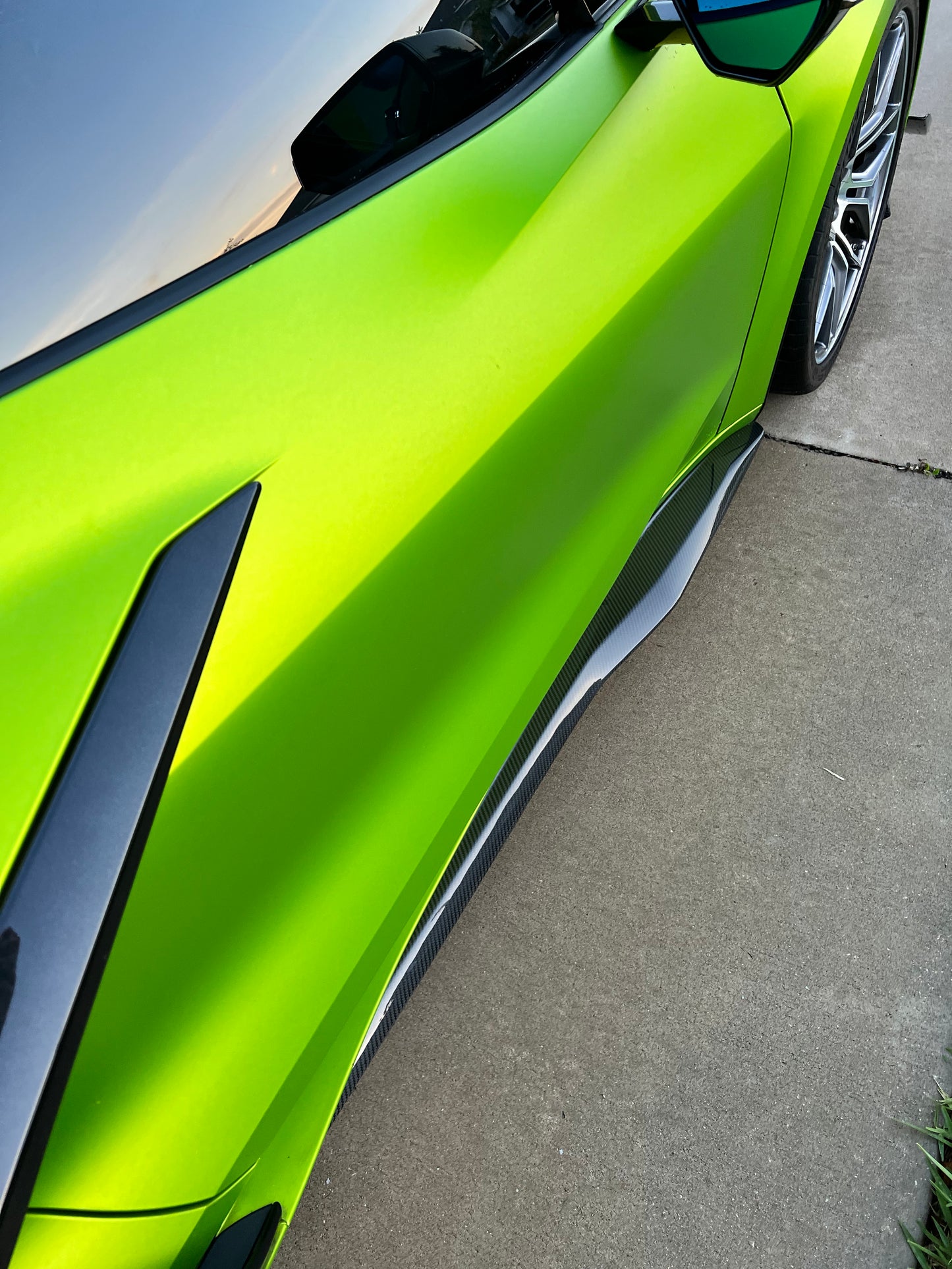 C8 Z06/E-Ray Carbon Fiber Side Skirts