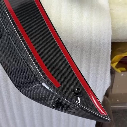 C8 Z06/E-Ray Carbon Fiber Rear Wing V1 w/High Profile Wickers